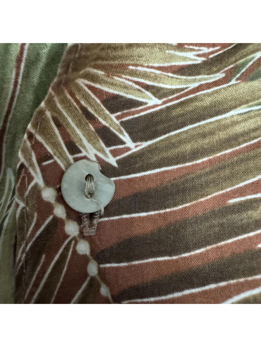 Tori Richard Honolulu Hawaiian Shirt XL Palm Leaf Aloha Cotton Made in USA - Picture 5 of 7